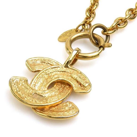 CHANEL Gold Coco Mark Necklace - Picture 3 of 5